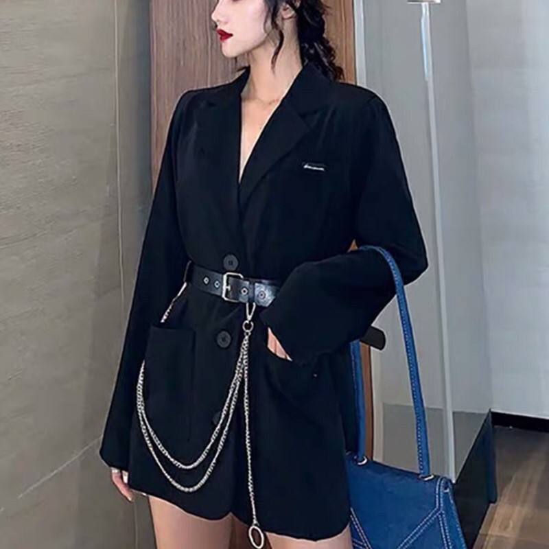 ÁO VEST BLAZER HAI LƠP TẶNG KÈM CHAIN FORM UNISEX l | BigBuy360 - bigbuy360.vn