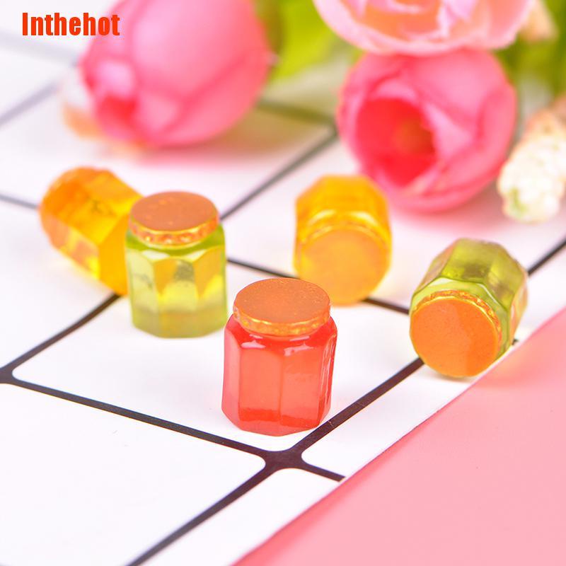 Bộ 5 Lọ Mật Ong Mini Tỉ Lệ 1: 12 Trang Trí Nhà Búp Bê