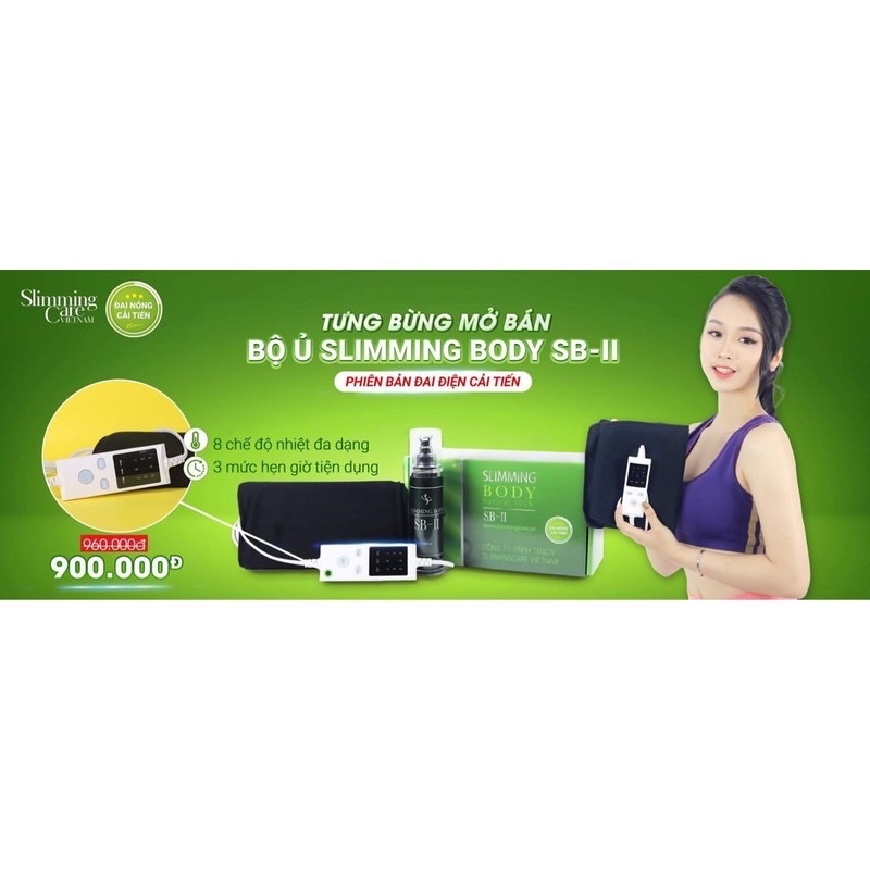 Đai Nóng Cải Tiến Tan Mỡ Slimming Body 2, Đai Nịt Quấn Nóng Thải Mỡ Thừa, Thon Gọn Eo tặng kèm gen dán