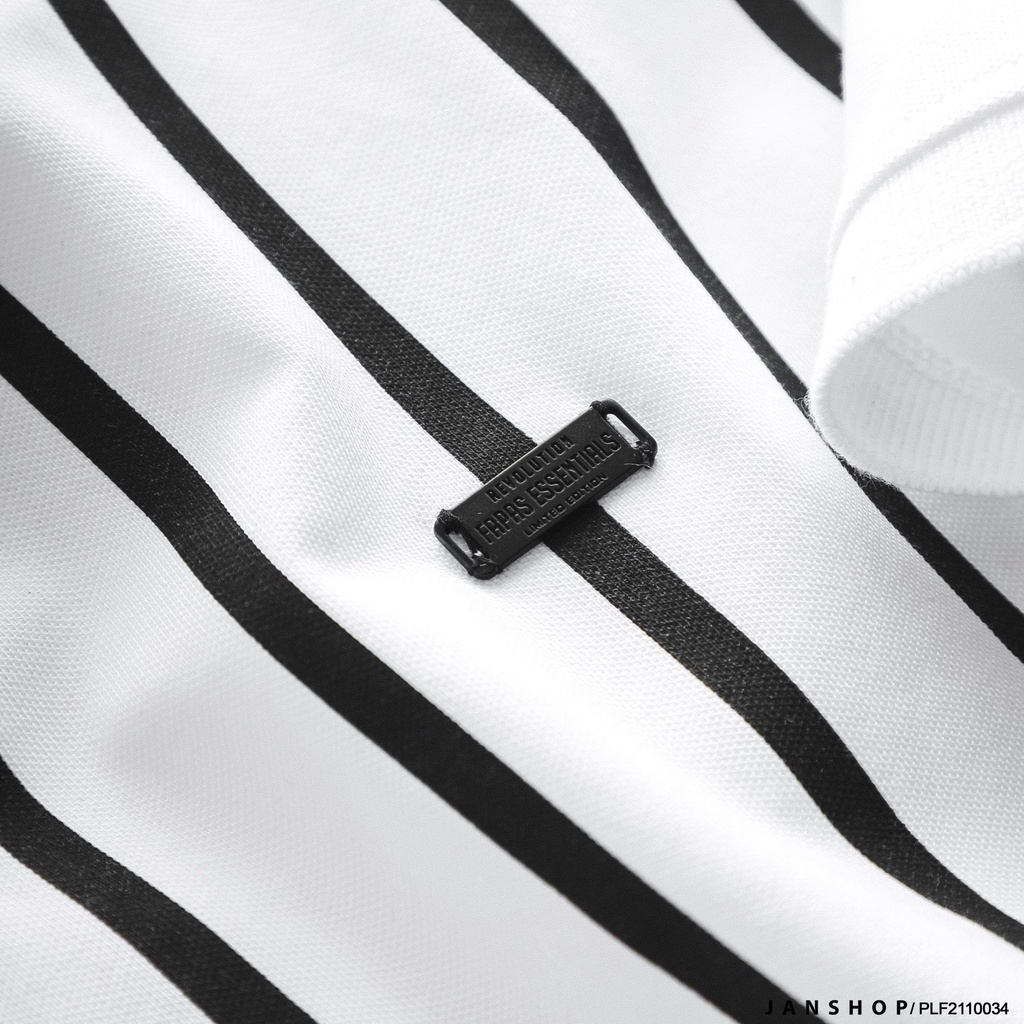 Áo Polo Fapas Kẻ Sọc Phong Cách Bóng Chày Năng Động, Trẻ Trung