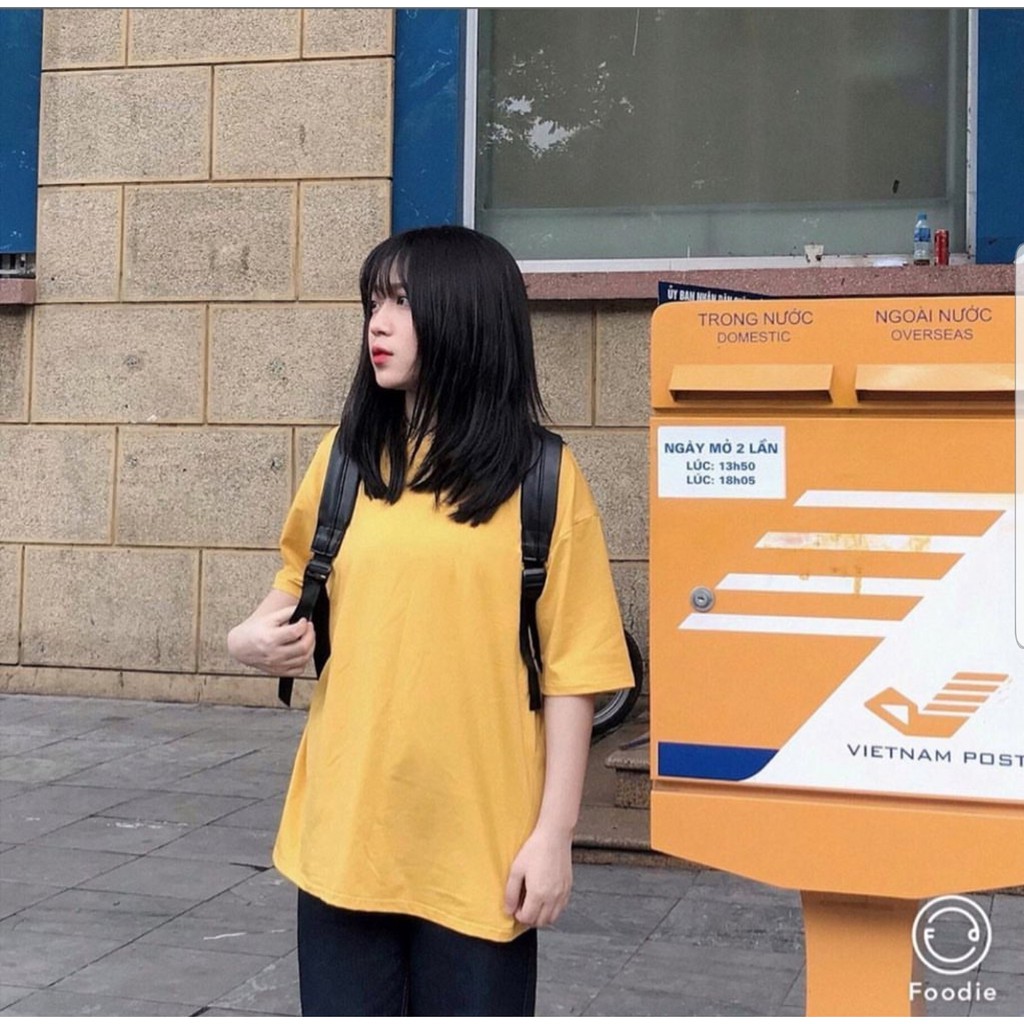 [Mã SKAMA06 giảm 8% tối đa 50K đơn 250K] Áo Thun Trơn Oversize Vàng Tươi Unisex | BigBuy360 - bigbuy360.vn