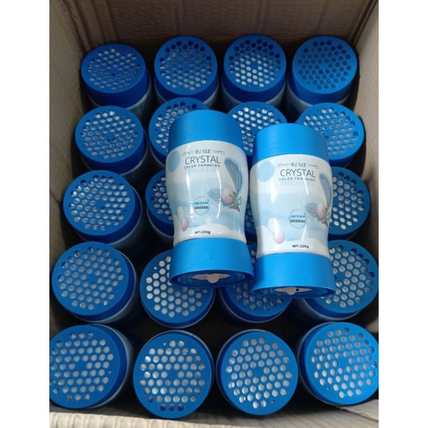 SIÊU HOT Sáp thơm Cristal Blue 220g hương ocean có đèn led thành phần tự nhiên, hương thơm ngất ngây