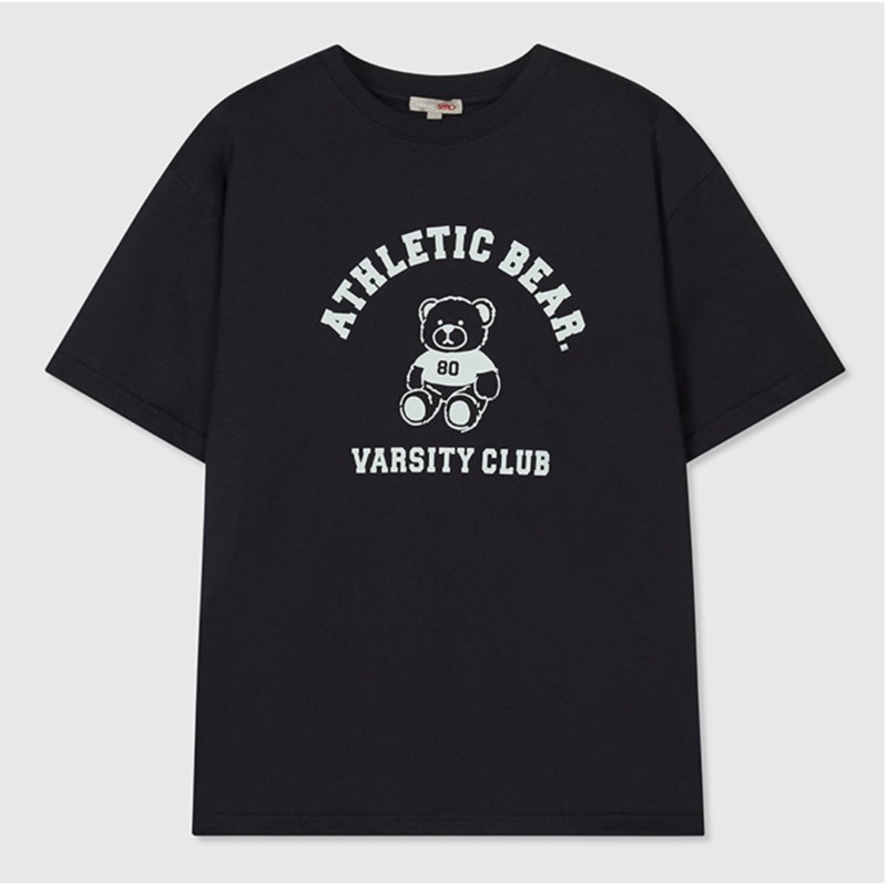 Áo phông SPAO basic athletic bear nhiều màu nhập Hàn Quốc