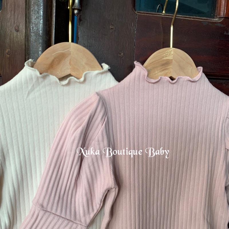 Áo Dài Tay Bồng Thu đông Bé Gái Jennybebe [Xuka boutique] Dày dặn mềm mịn co giãn tốt [Ảnh Video Thật]