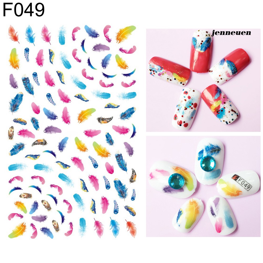 [Hàng mới về] Miếng Dán Trang Trí Móng Tay Nghệ Thuật Nhiều Kiểu Đẹp Mắt