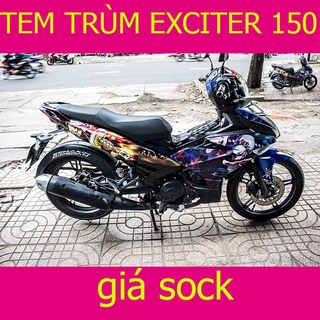 Tem Trùm Xe Máy Exciter 150 ex