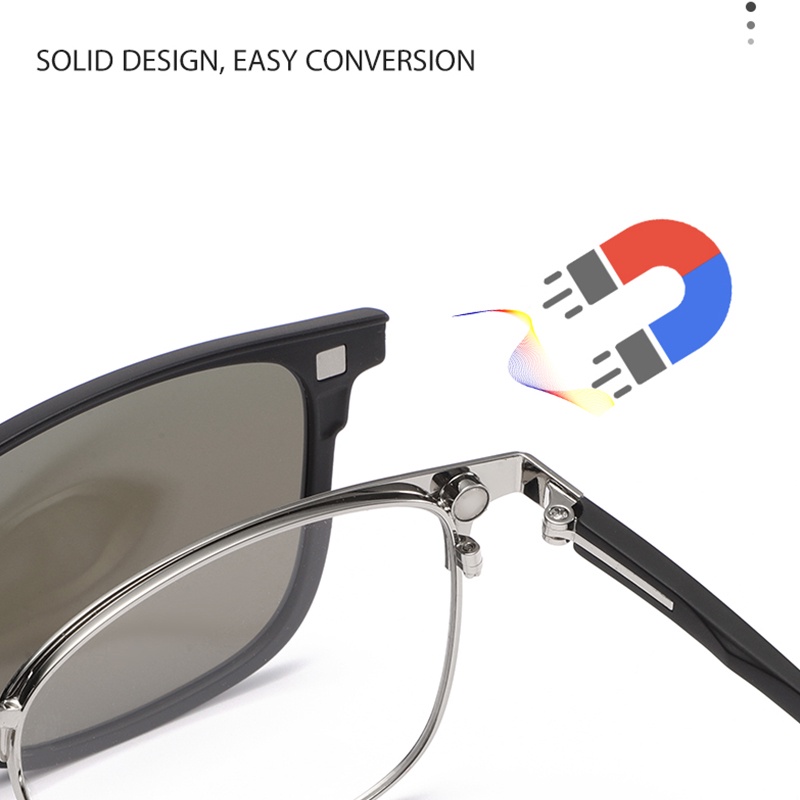 Kính mát VIENDO PSA8-TJ2127 gọng vuông chống tia UV thời trang cho nam nữ