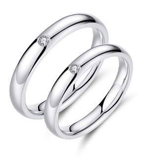 Nhẫn đôi Bạc Hiểu Minh NC029T