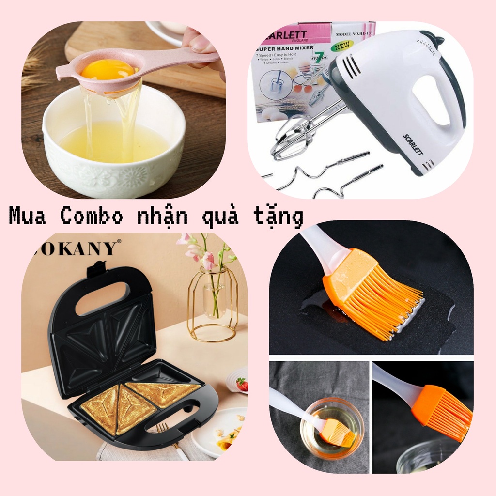 Máy Làm Bánh, nướng bánh Waffle Crepe Tổ Ong Dash Chống Dính Cao Cấp