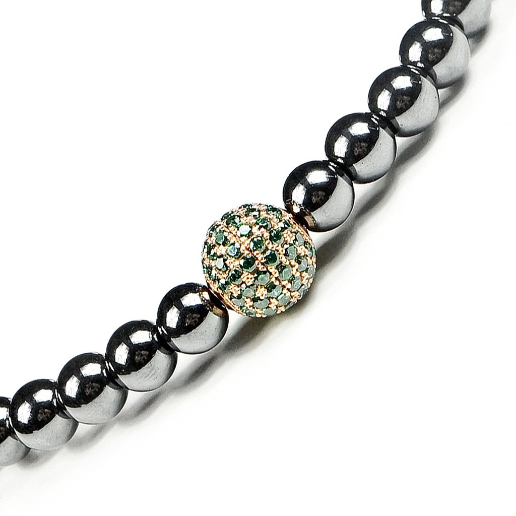 [CHÍNH HÃNG] Vòng đá Hematit 5mm + Neora Charm