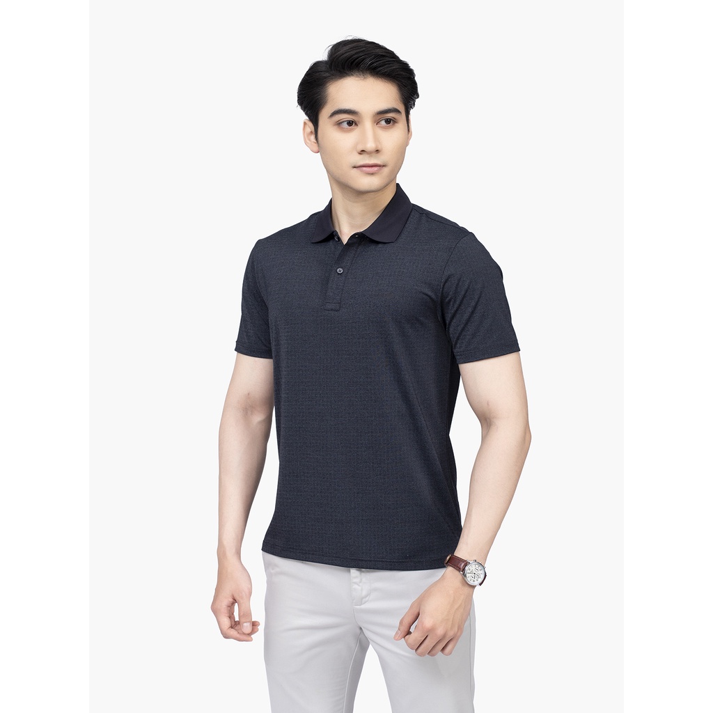 Áo thun polo nam Aristino APS059S2 phông ngắn tay có cổ bẻ dáng suông nhẹ trơn màu vải polyester thể thao mềm mại