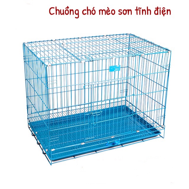 Lồng chó tĩnh điện tặng kèm khay phân dễ cọ rửa vệ sinh