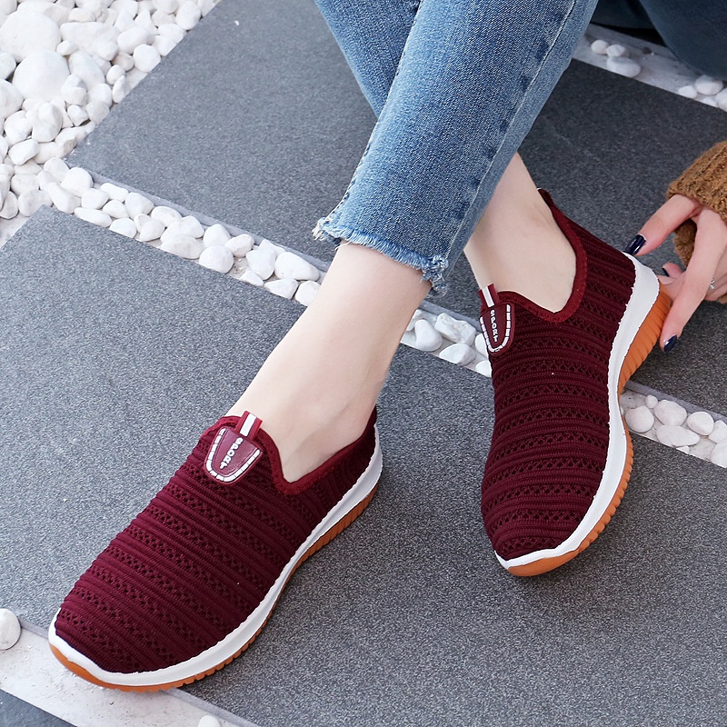 Giày sneaker IELGY mũi tròn thoáng khí thời trang cho nữ
