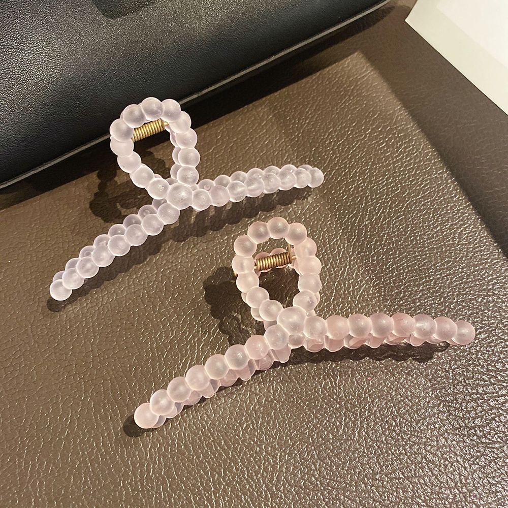 Kẹp tóc acrylic màu sắc ngọt ngào cỡ lớn