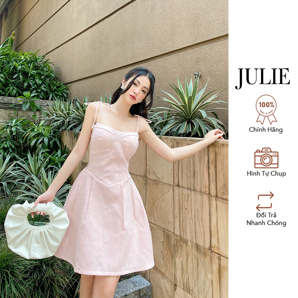 𝐉𝐔𝐋𝐈𝐄 | Đầm xòe FLORENCE hai dây mảnh thiết kế chiết eo cúp ngực đầy quyến rũ nữ tính phù hợp các buổi tiệc hẹn hò