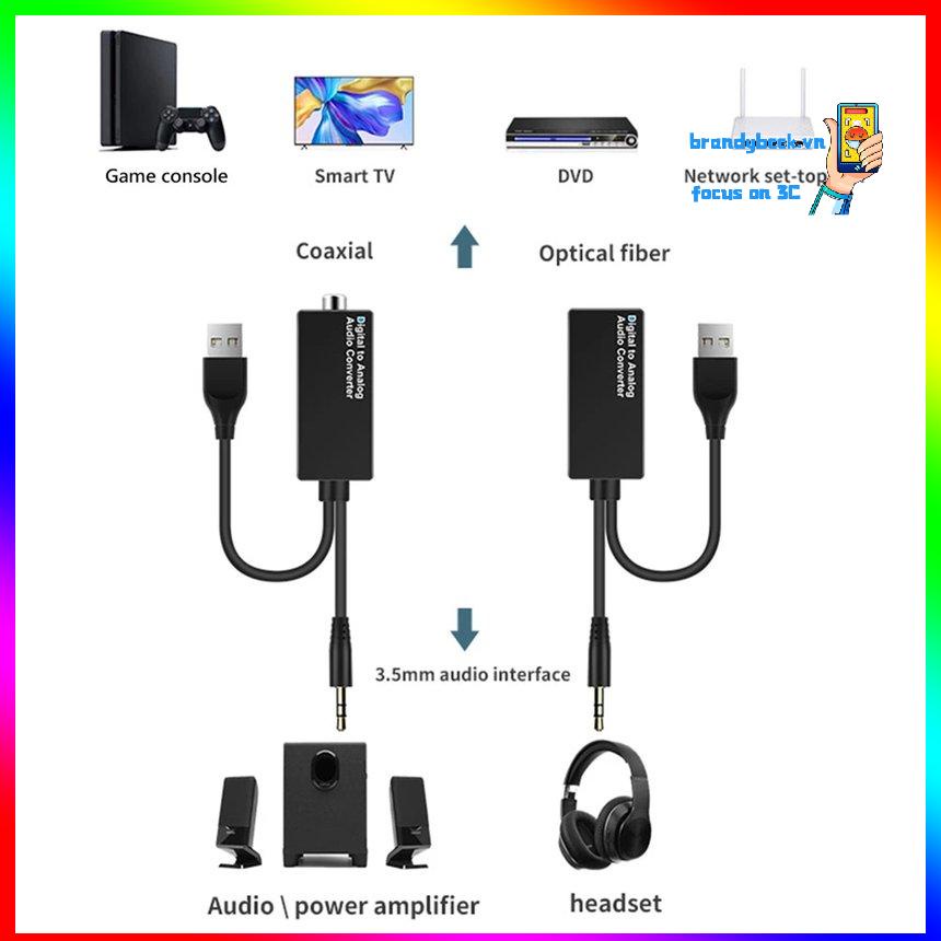 [BK]Audio Converter Coaxial Optical Fiber Converter Digital To Analog Smart Chip