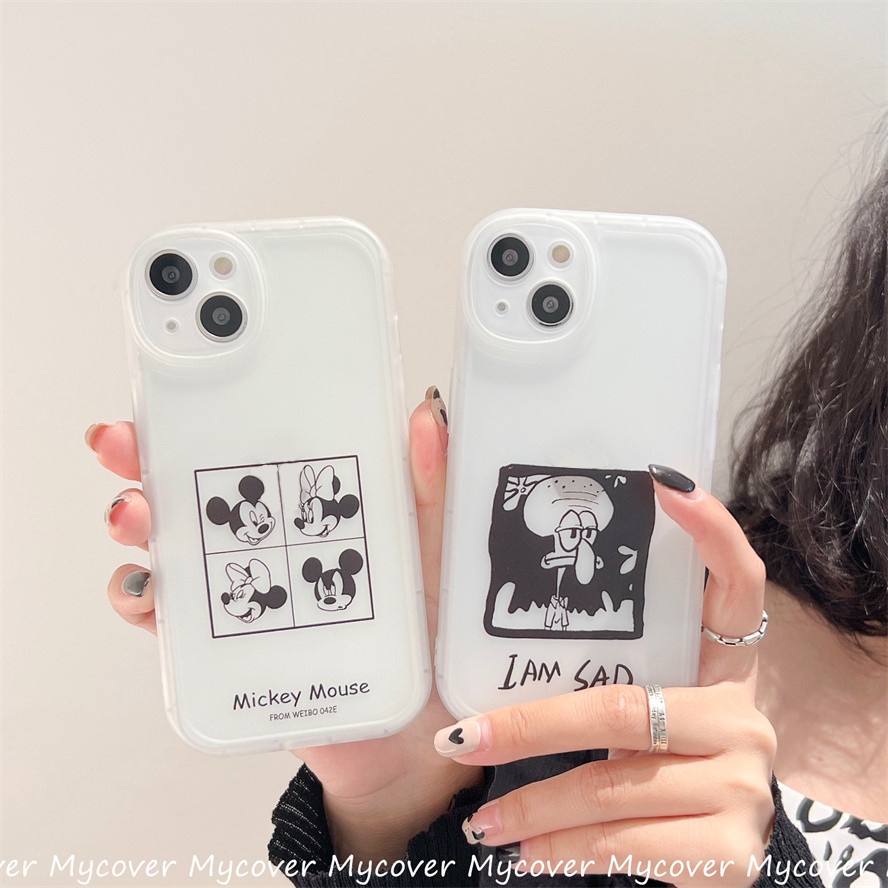 Ốp Điện Thoại Silicon Trong Suốt Họa Tiết Hoạt Hình Cho iPhone 13 12 11 Pro Max X Xr Xs 8 7 6 Plus SE 2020