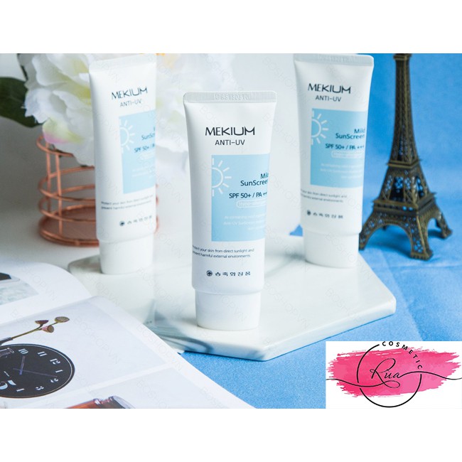 [CHÍNH HÃNG] Kem chống nắng Hàn Quốc giá rẻ SJM Mekium Anti-UV Mild Sunscreen 60ml | BigBuy360 - bigbuy360.vn