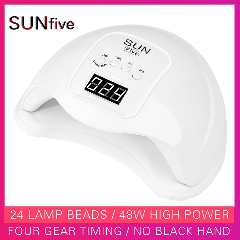Đèn LED UV Hong Khô Sơn Móng Tay 4 Chế Độ Hẹn Giờ Tiện Dụng