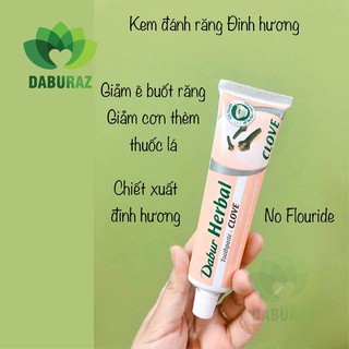 Kem đánh răng chống ê buốt Dabur Herbal 155g - chiết xuất đinh hương