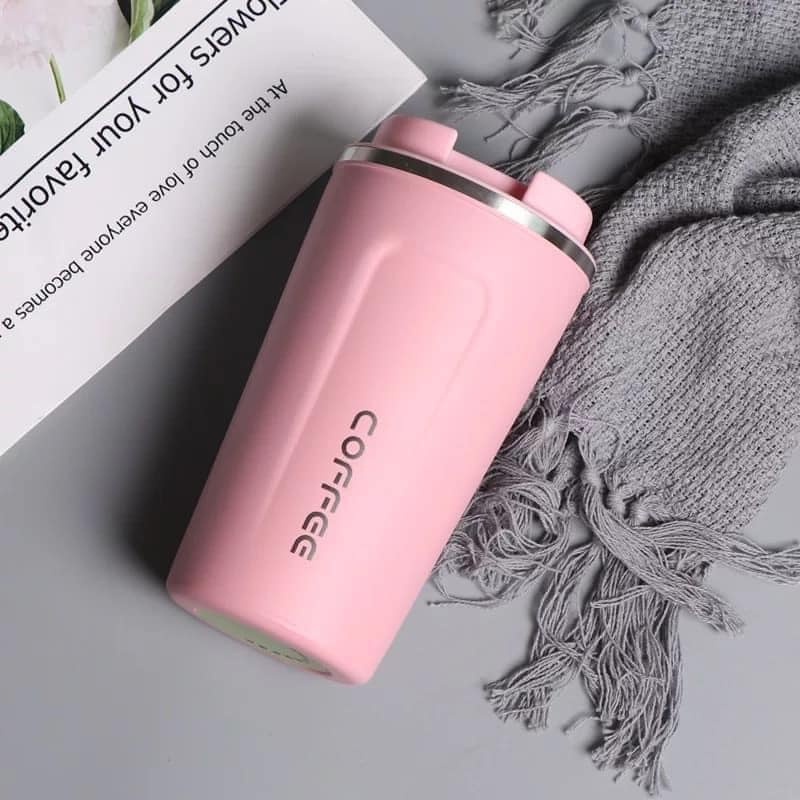 Bình giữ nhiệt inox 304 nắp kín, ly giữ nhiệt Coffee Holic 510ml cao cấp LEBENANG