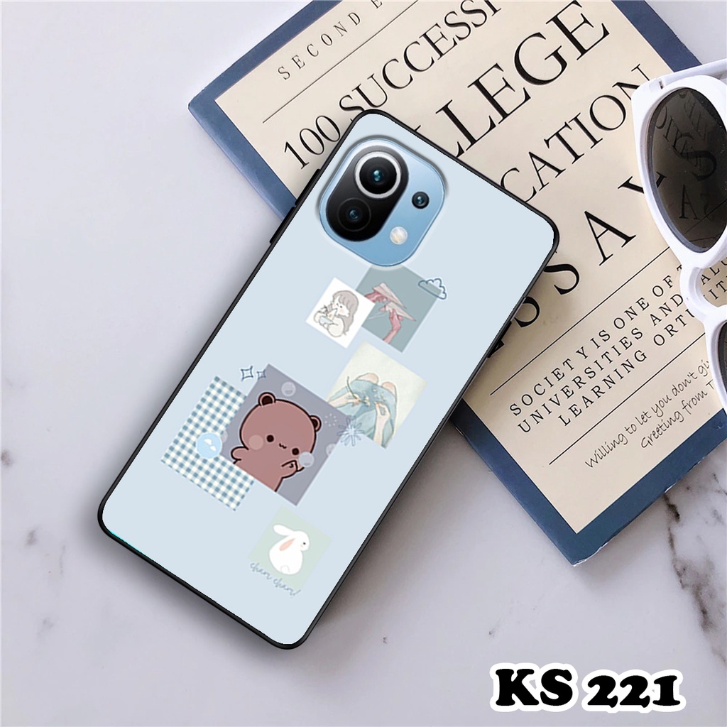 Ốp lưng Xiaomi Mi 11 Lite - Mi 11 Lite 5G - Mi 11 Lite 5G NE - Ốp in hình thỏ con dễ thương - Lưng nhám Viền TPU