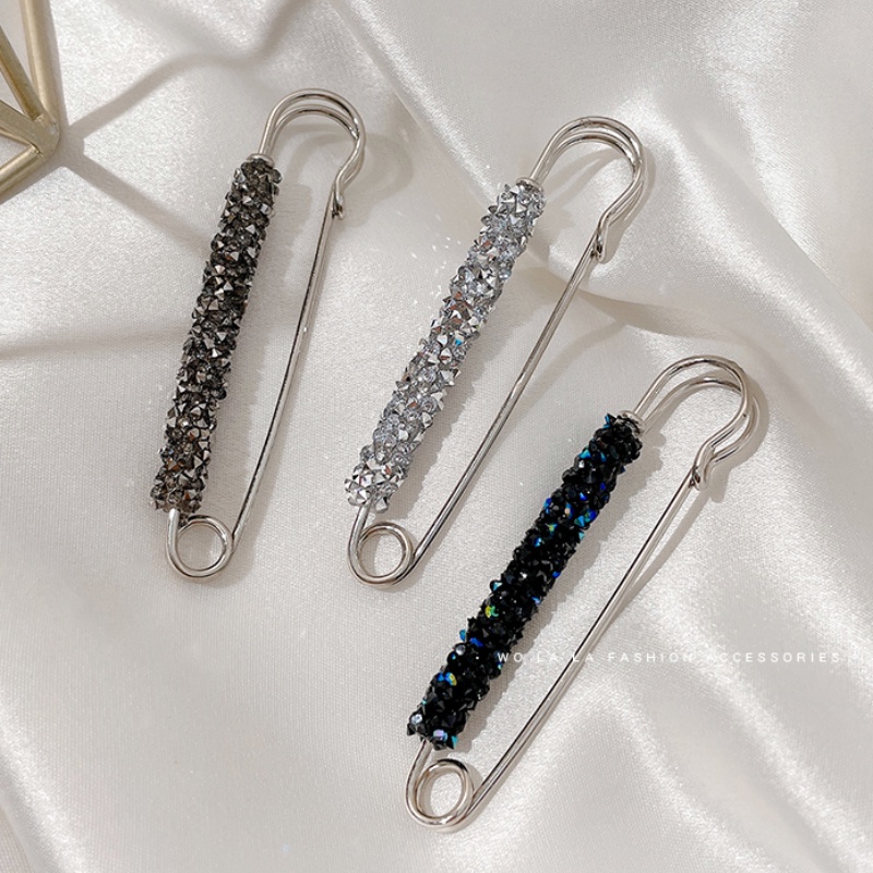 Ghim Cài Áo/Áo Khoác Cardigan Đính Pha Lê Nhân Tạo Chống Chói Thời Trang Hàn Quốc