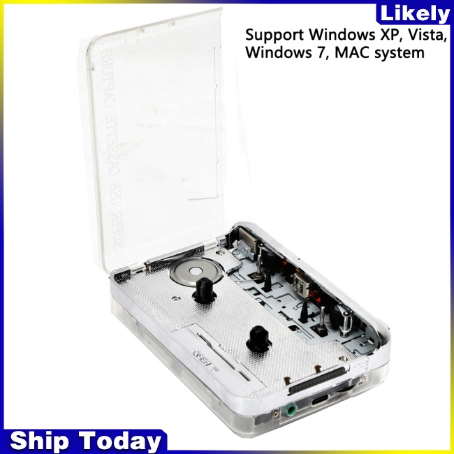 Bộ Máy Ghi Âm Băng Cát-Xét Sang Mp3 Loại c Trong Suốt