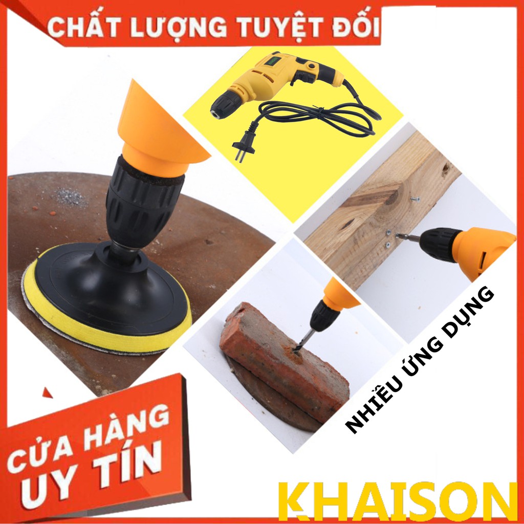 Máy khoan, máy bắt vít điện cầm tay KHAISON nhỏ gọn Tặng mũi khoan, mũi vít