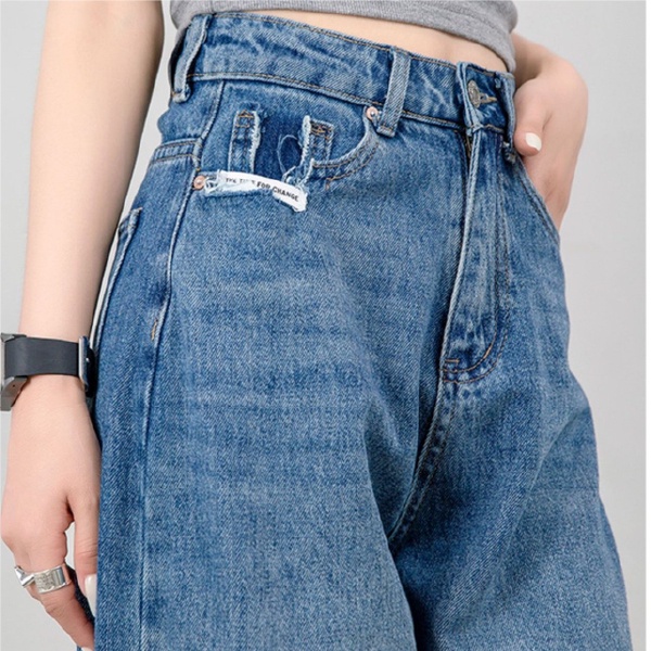 Quần Jean nữ dáng Baggy vải Cotton Quảng Châu siêu mềm siêu mịn hack dáng Hedasy QJN03 (Hỗ trợ đổi size)