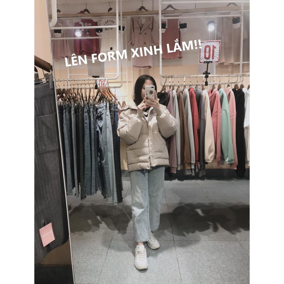 Áo phao đại hàn dáng rộng siêu ấm kiểu dáng Hàn Quốc xinh xắn