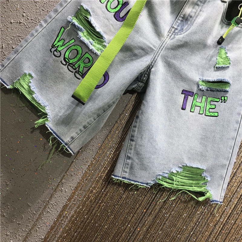 Quần Short Jean Rách Nhiều Màu Sắc Quyến Rũ Hợp Thời Trang Dành Cho Nữ