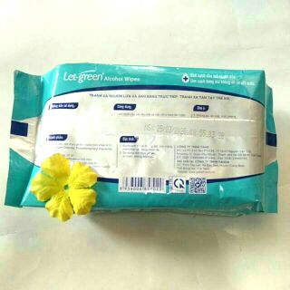 Khăn ướt cồn kháng khuẩn 50miếng (không dùng cho mặt ).