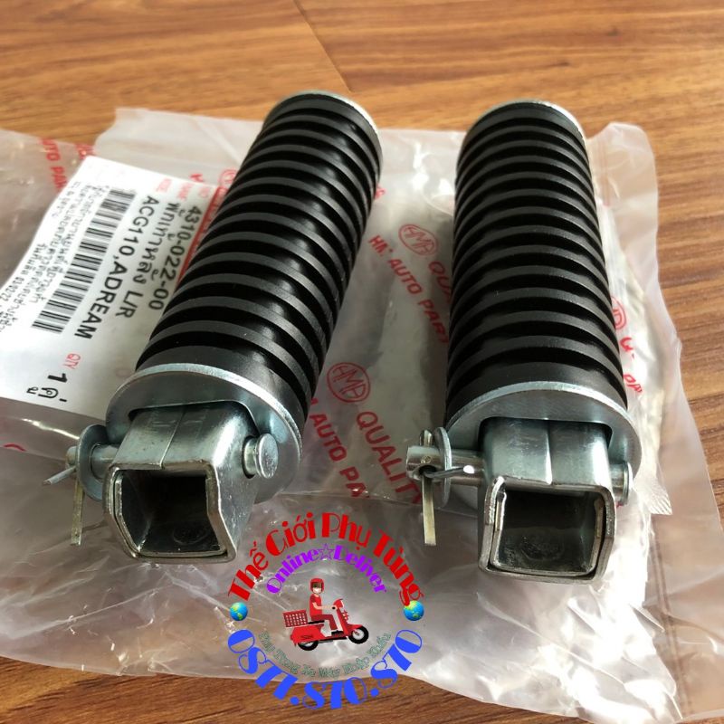 Bộ cao su gác chân sau Dream thái zin mới hàng nhập khẩu Thái Lan - 4310-022-00-TL