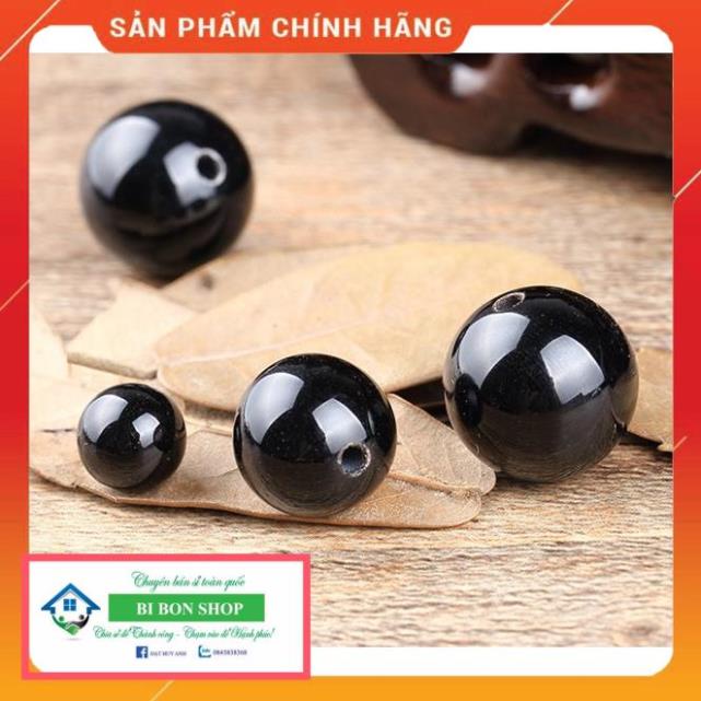 Hạt tròn Agat Đen làm handmade DIY - MH431 *BI BON SHOP*