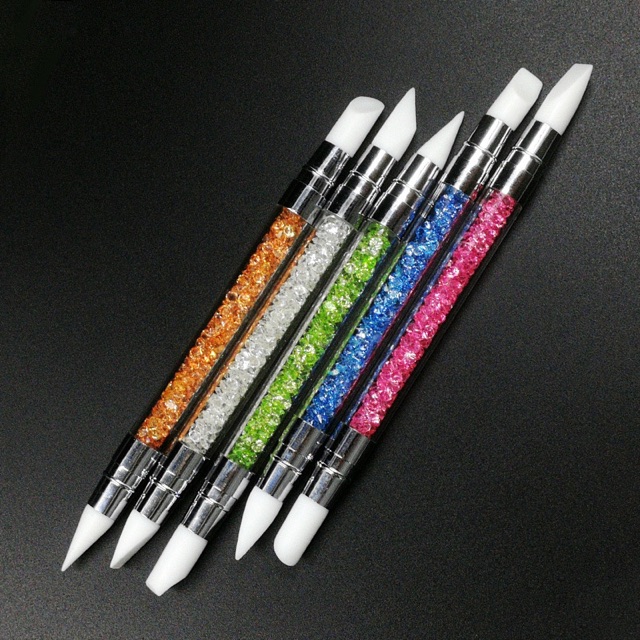 Bộ silicon 5 cây 2 đầu chuyên làm nail