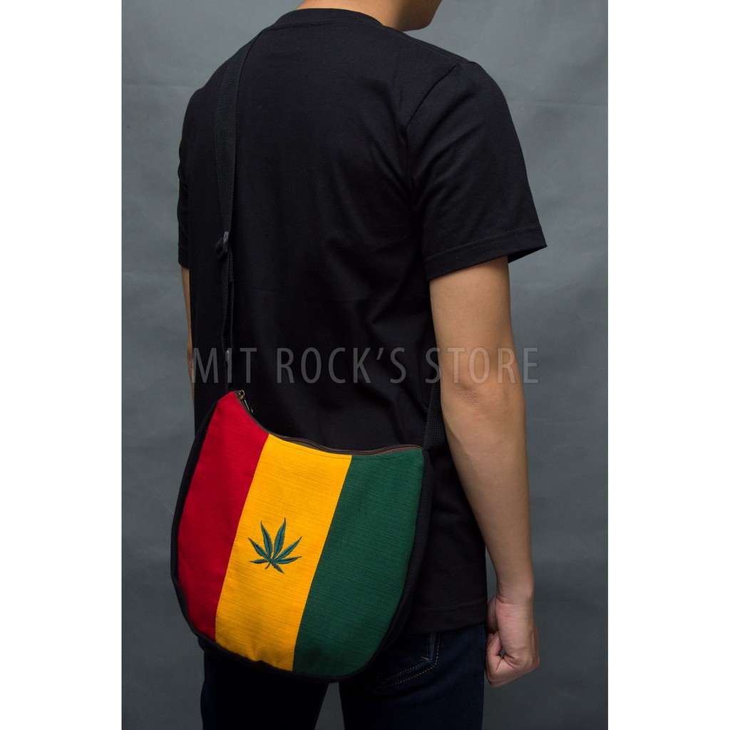 Túi Rasta - Kích thước 25 x 28cm - Túi đeo chéo - Túi handmade Thái Lan