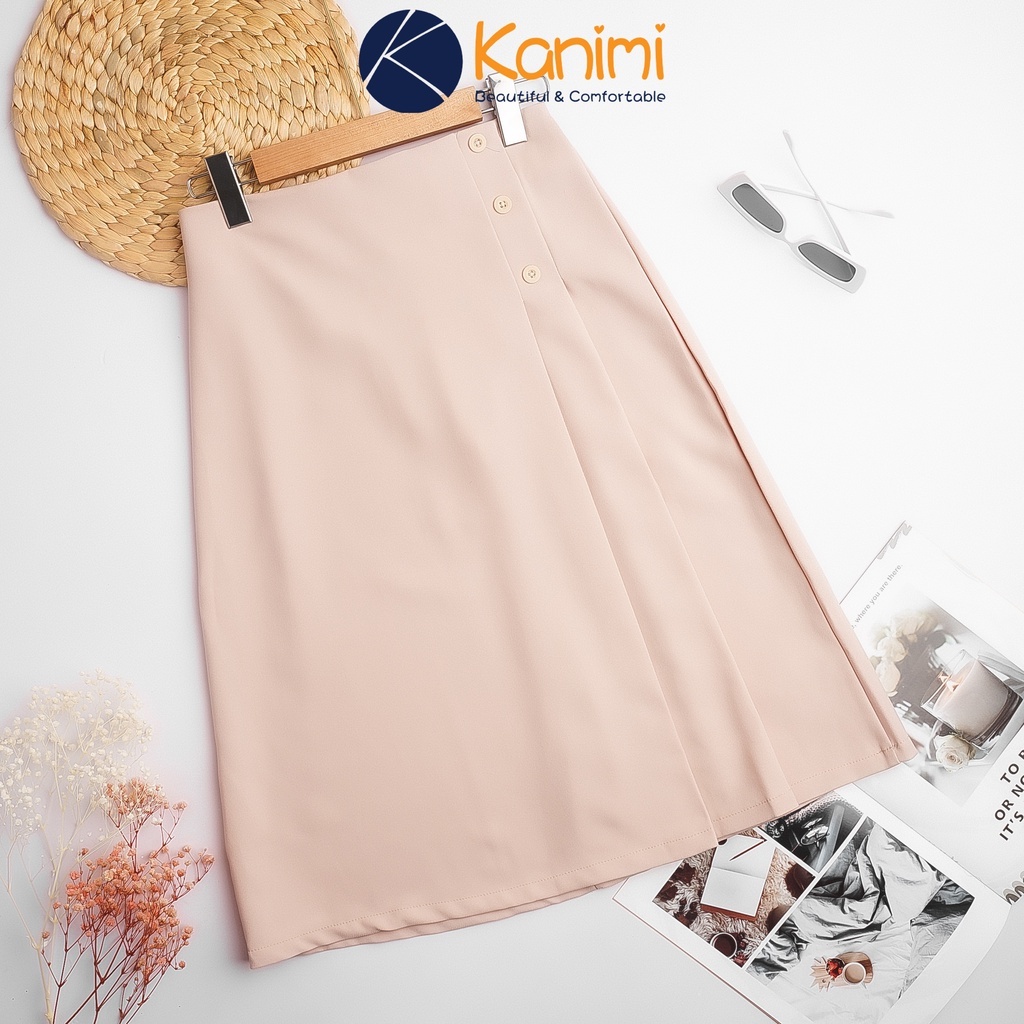 Chân váy công sở dáng dài qua gối cạp liền siêu xinh Onami