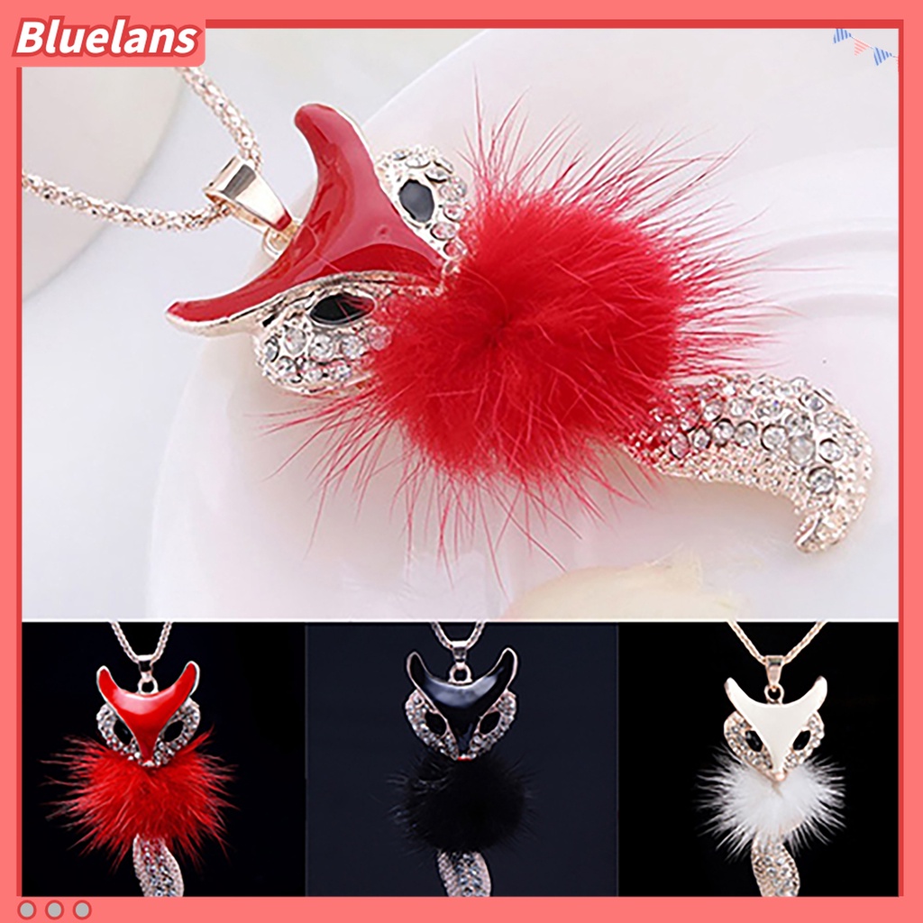 Dây chuyền hợp kim phối mặt hình chú cáo đính đá sang trọng dành cho nữ