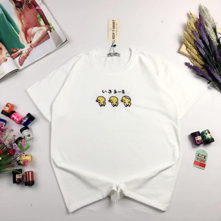 I-2061 Áo Thun Nữ Tay Ngắn In 3 Con Gà