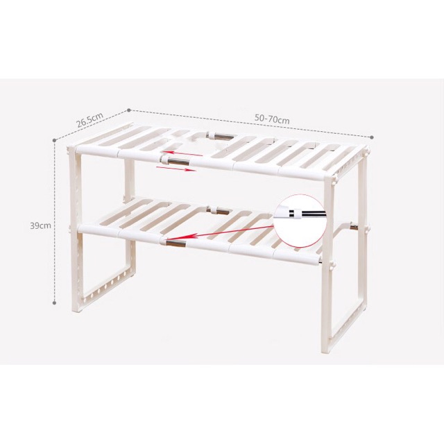 Combo 2 Kệ da năng để gầm bếp,tủ,kệ giầy...