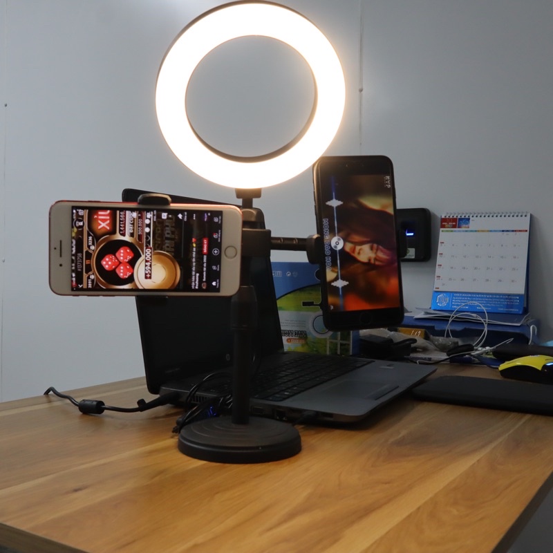 Đèn Livestream Để Bàn siêu bền hỗ trợ ánh sáng quay video, tiktok,livestream
