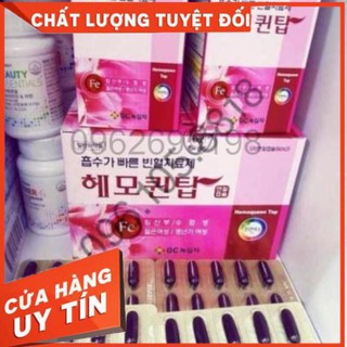 [DUY NHẤT HÔM NAY] [SALE LỚN] Viên Uống Bổ Sung Sắt HEMOQUEEN TOP Hàn Quốc 120V