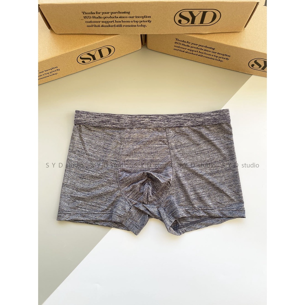 Quần lót Boxer nam vải thun lạnh COMPAC tự nhiên kháng khuẩn ,khử mùi, thông hơi, co giãn tốt - SYD