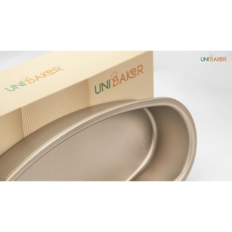 Khuôn oval vàng chống dính Unibaker