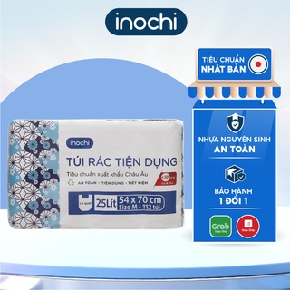 [Xuất Nhật] Lô Túi Rác Tự Huỷ INOCHI Có Quai Tiện Dụng - Dạng Cuộn Màu Đen 54 x 70 cm