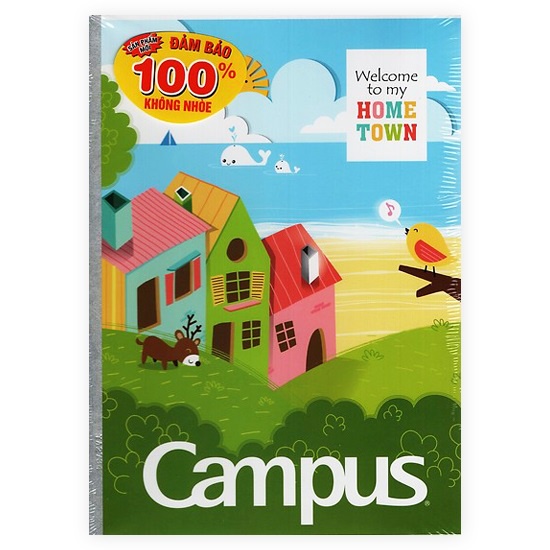 [Mã LIFE0803ALL giảm 10% đơn 0K] Vở Campus Homtown 48 Trang 4 Ô ly NBBHT048S