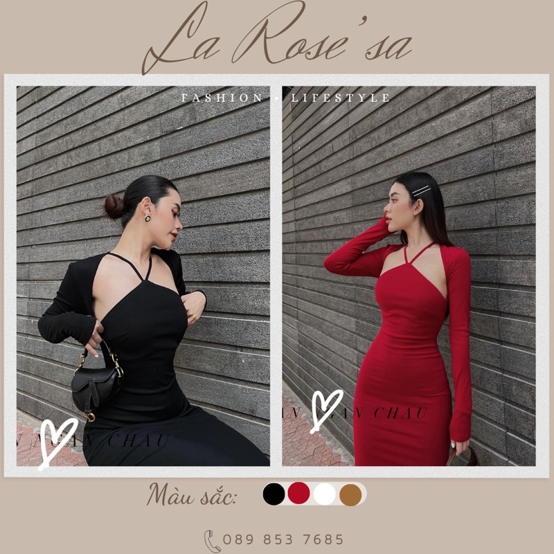 💥 ĐẦM BODY YẾM CỘT CỔ DÁNG DÀI KÈM KHOÁC CARDIGAN TRANG PHỤC DỰ TIỆC 💥