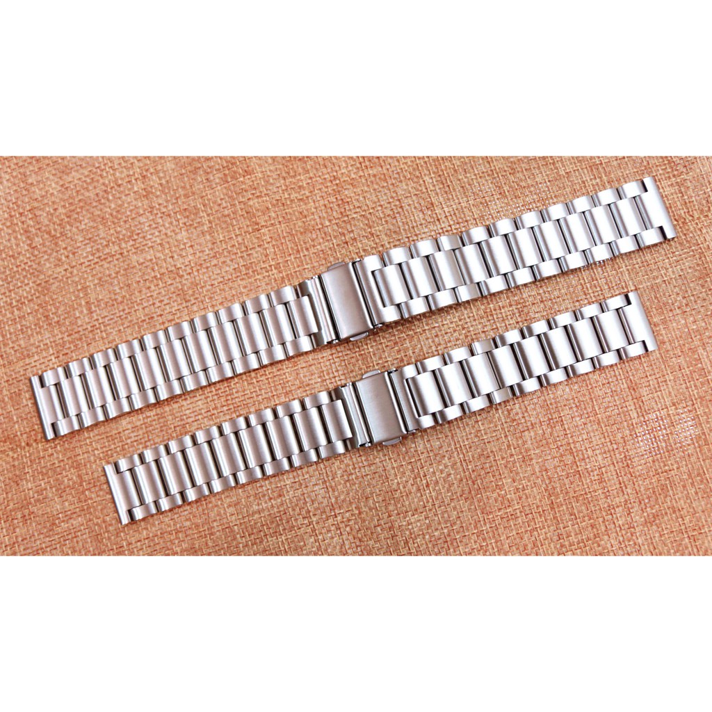 Quai thép đồng hồ thông minh 18mm 20mm 22mm cho Ticwatch Huawei Samsung Honor Garmin