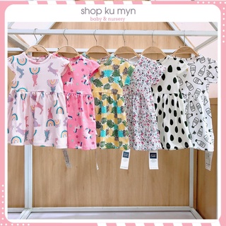 Váy baby doll bg cộc tay chất cotton 1330